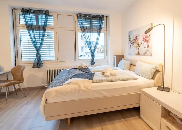 Modernes Mit Kueche, Wlan & Gemeinschaftsbad Apartmán *