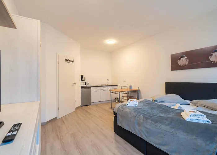 Modernes Mit Kueche, Wlan & Gemeinschaftsbad Apartmán
